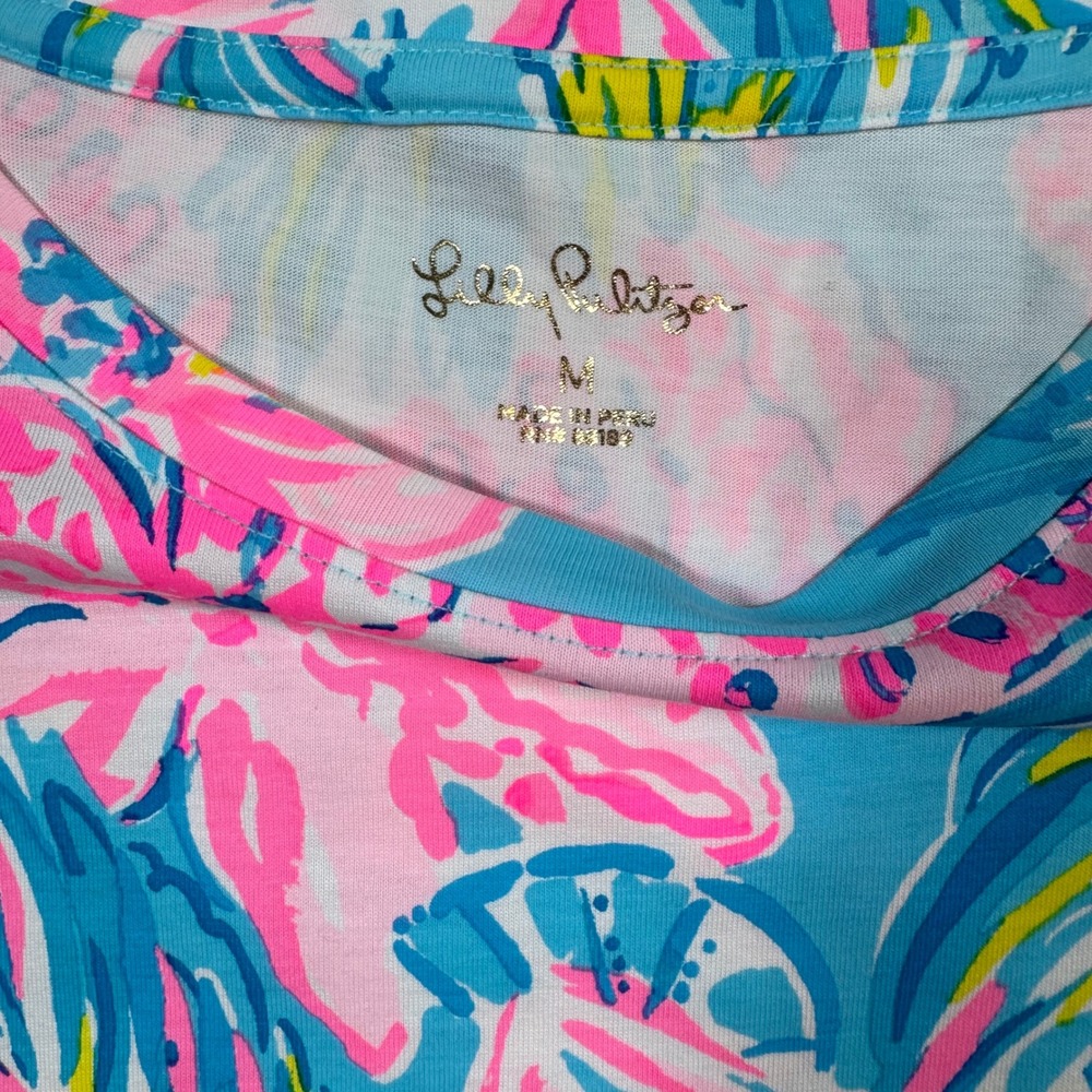 Lilly Pulitzer Cody Dress Women's Med Gimme the Juice Tropical Pima Cotton Shift - Picture 4 of 7